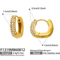 Selene zircon hoop earrings — PVD 18k gold plating that won't fade